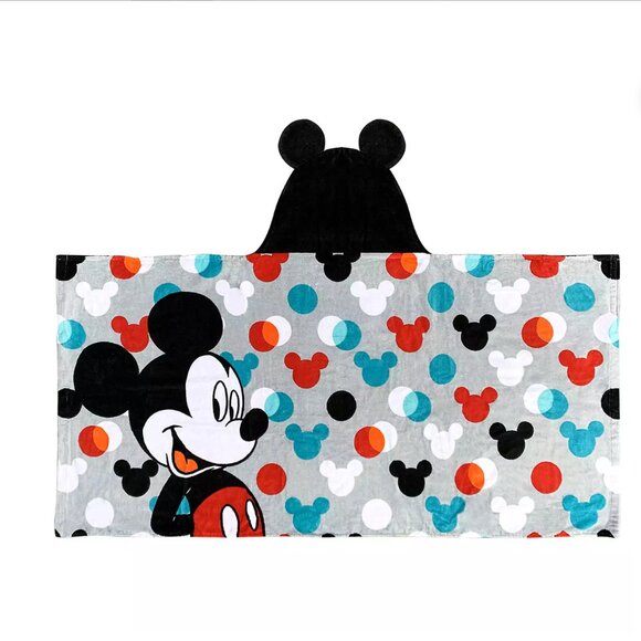 Disney's Mickey Mouse Kids Hooded Towel By The Big One® - Picture 1 of 3